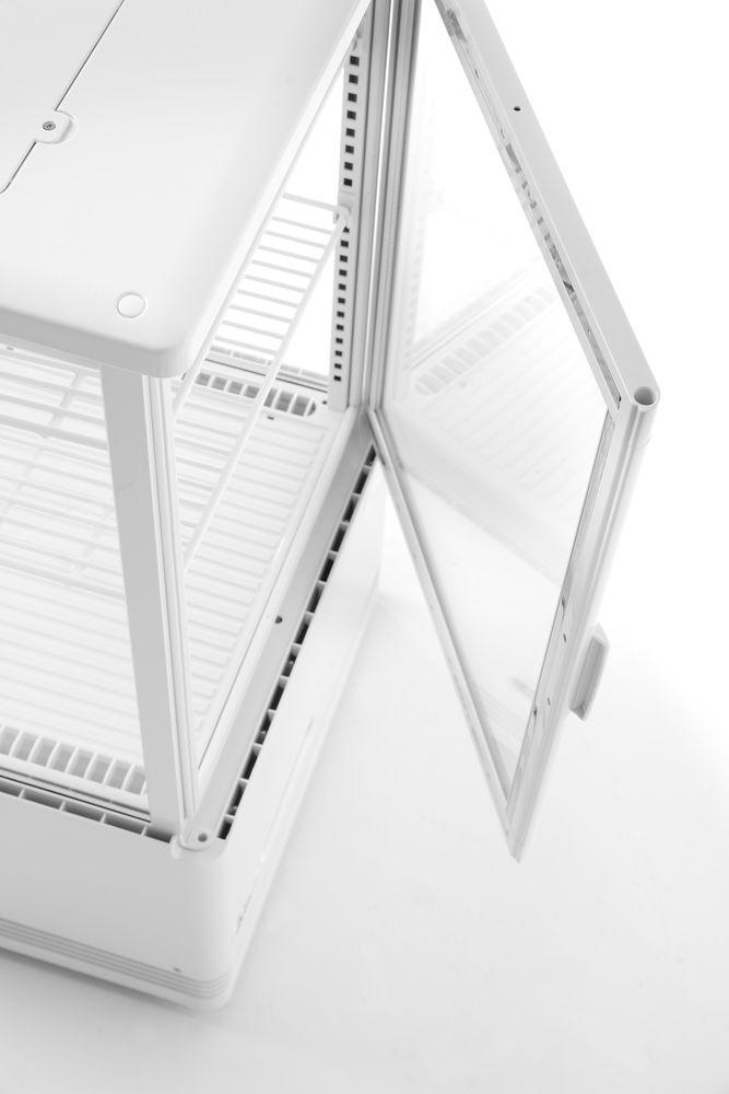 Vitrine de table grand modèle, 98 litres, Arktic, blanc, 230V/210W, 452x406x(H)1116mm