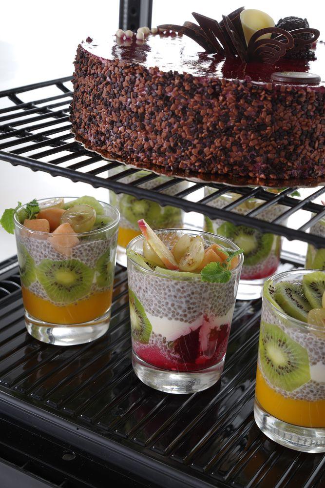 Vitrine de table, 78 litres, Arktic, Blanc, 230V/170W, 452x406x(H)966mm