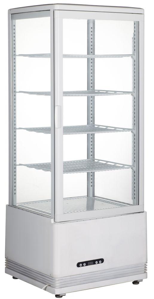 Vitrine de table grand modèle, 98 litres, Arktic, blanc, 230V/210W, 452x406x(H)1116mm