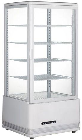 Vitrine de table grand modèle, 98 litres, Arktic, blanc, 230V/210W, 452x406x(H)1116mm