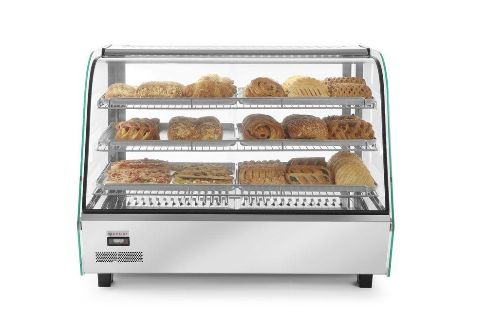 Vitrine de table chauffante trois niveaux, HENDI, 160 lites, 230V/1500W, 857x568x(H)686mm