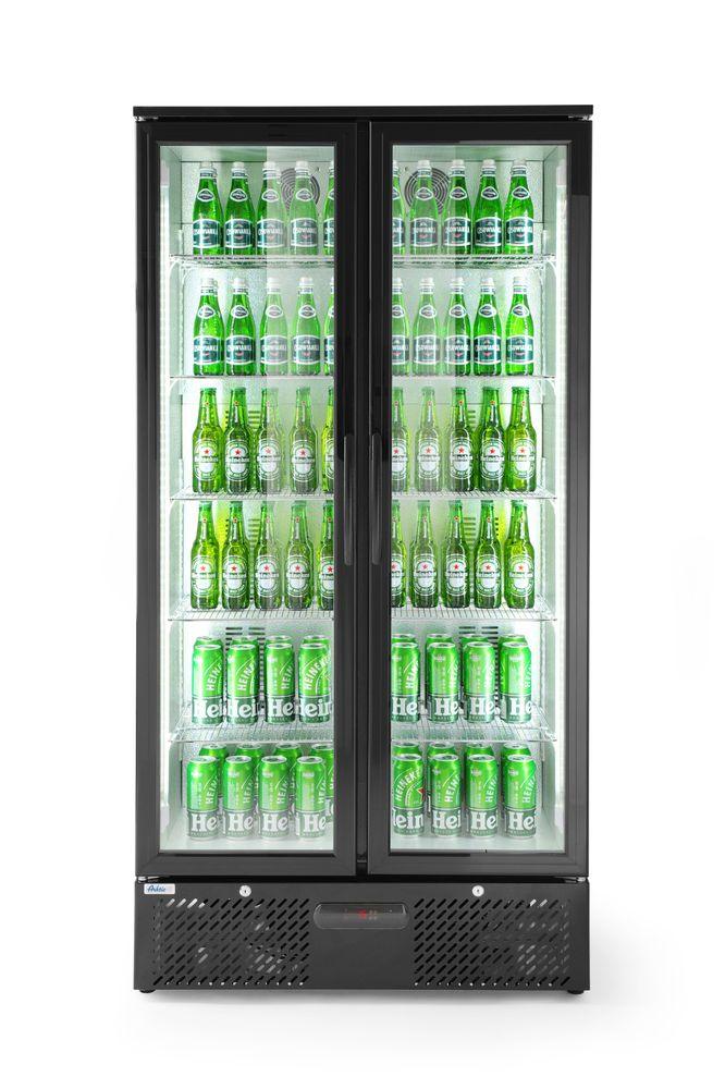 Vitrine de présentation boissons double portes 448L, Arktic, 220-240V/300W, 900x515x(H)1820mm