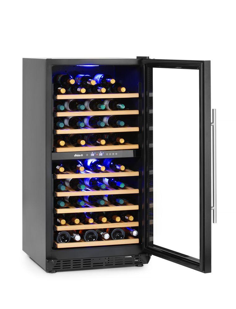 Cave à vin à double zone, 72 bouteilles, Arktic, 232L, 220-240V/110W, 595x605x(H)1225mm