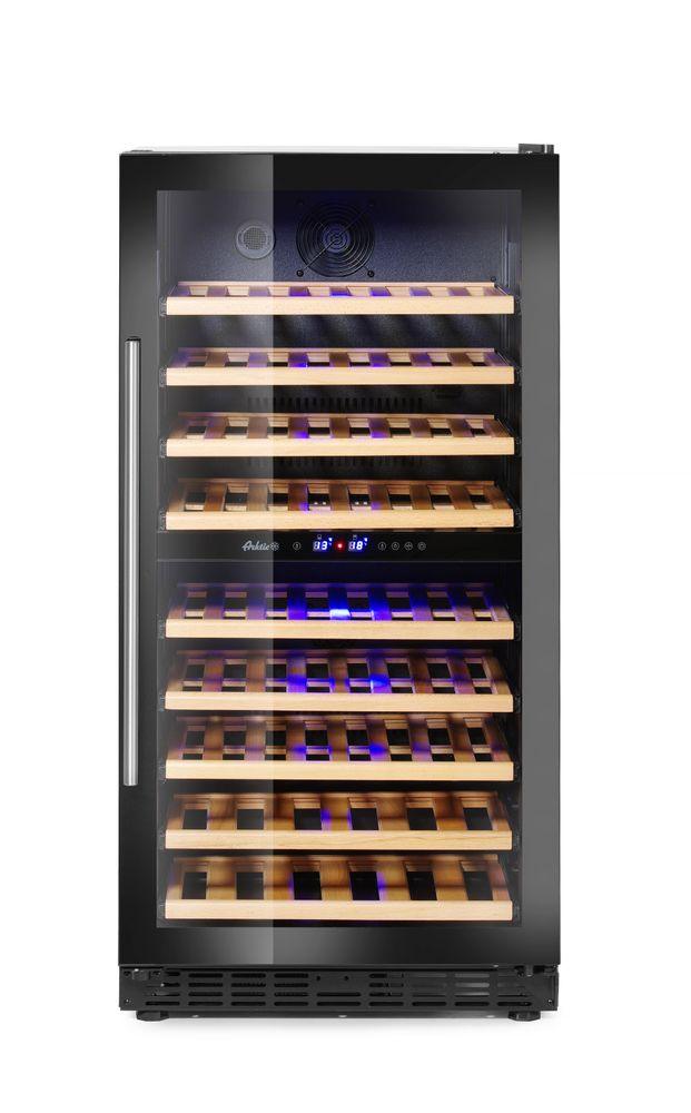 Cave à vin à double zone, 72 bouteilles, Arktic, 232L, 220-240V/110W, 595x605x(H)1225mm