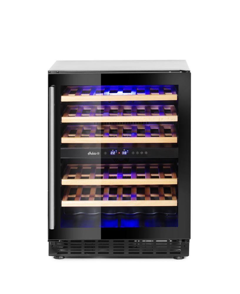 Cave à vin, 2 zones, 46 bouteilles, Arktic, 133L, 220-240V/90W, 595x588x(H)820mm