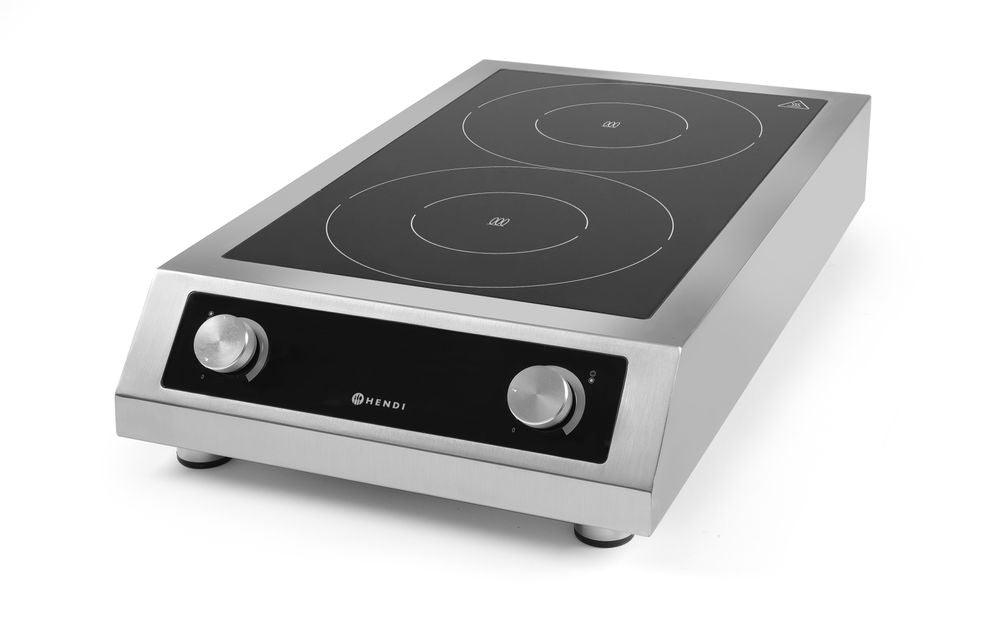 Plaque de cuisson à induction modèle 7000, HENDI, Profi Line, 400V/7000W, 405x698x(H)145mm