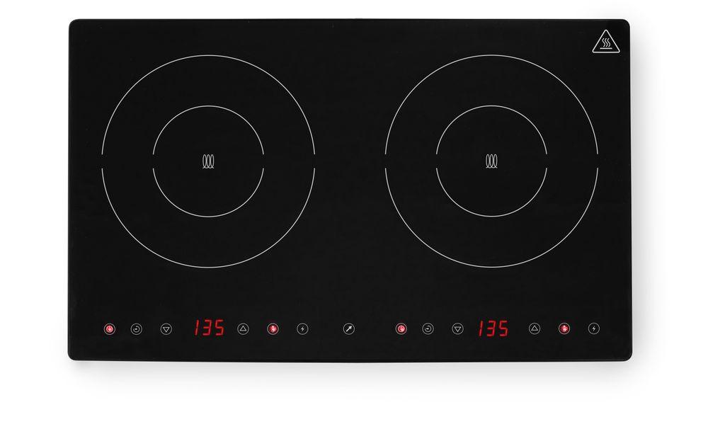Plaque de cuisson à induction double Kitchen Line, HENDI, Kitchen Line, 230V/3500W, 608x370x(H)61mm