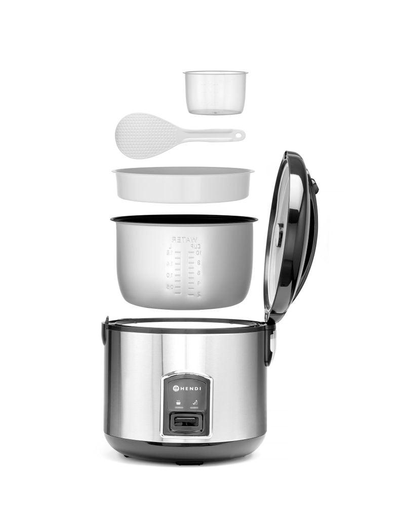Cuiseur à riz avec fonction vapeur, HENDI, Profi Line, 1,8L, 230V/700W, ø280x(H)285mm