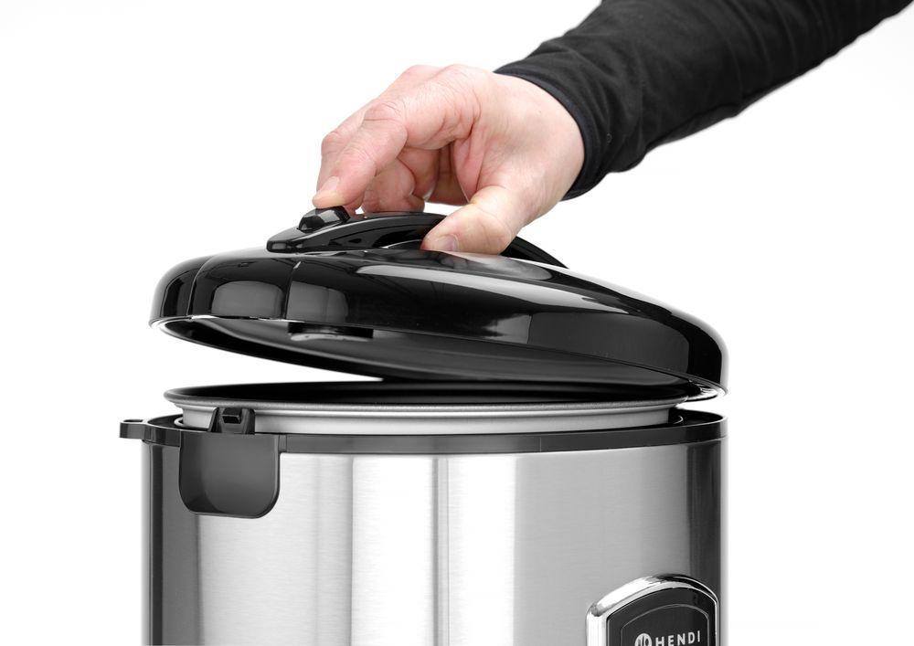 Cuiseur à riz avec fonction vapeur, HENDI, Profi Line, 1,8L, 230V/700W, ø280x(H)285mm
