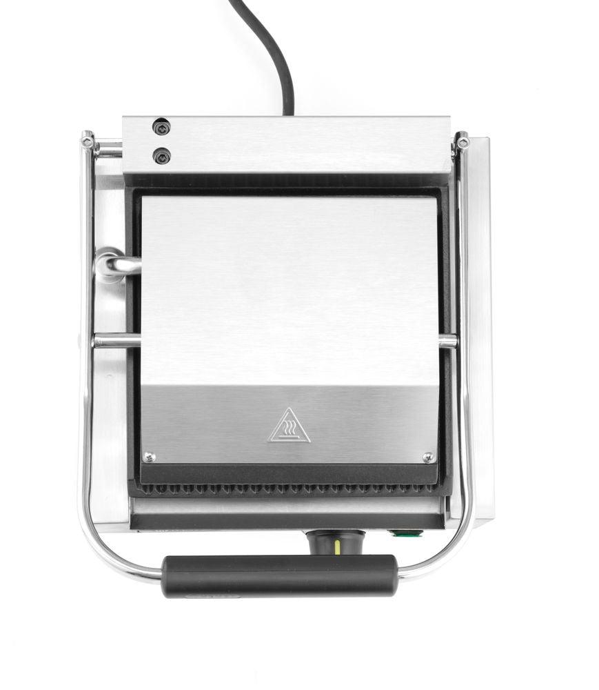 Grill de contact - modèle simple, HENDI, dessus et dessous rainurés, 230V/1800W, 310x370x(H)210mm