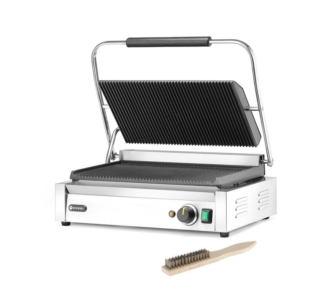 Grill de contact Panini XL, HENDI, 230V/2700W, 548x415x(H)210mm