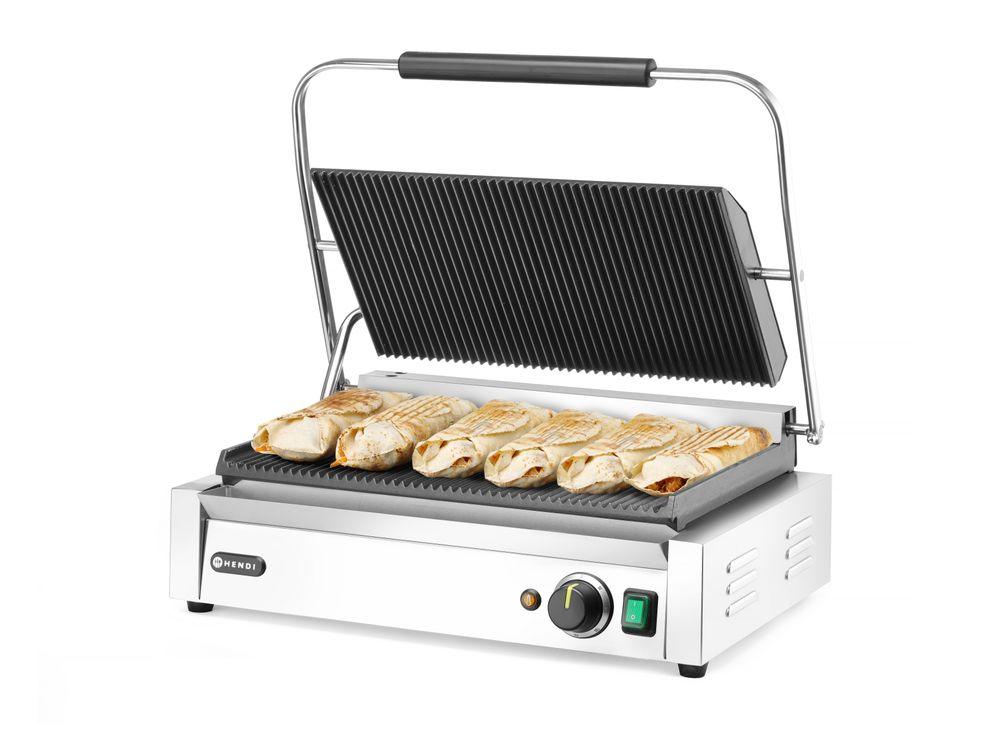 Grill de contact Panini XL, HENDI, 230V/2700W, 548x415x(H)210mm