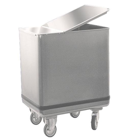 trémie à farine avec couvercle en inox, 195 litres