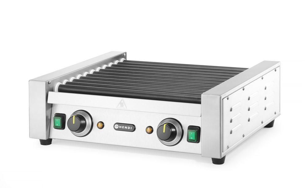 Grill roulant pour saucisses - deux zones, HENDI, 11 rouleaux, 230V/1180W, 520x477x(H)175mm
