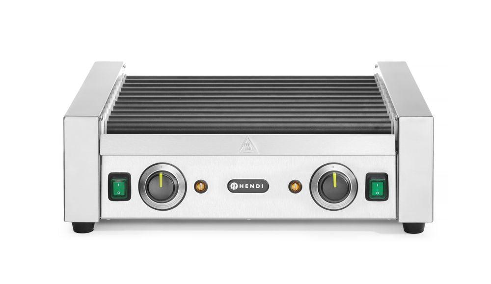 Grill roulant pour saucisses - deux zones, HENDI, 11 rouleaux, 230V/1180W, 520x477x(H)175mm