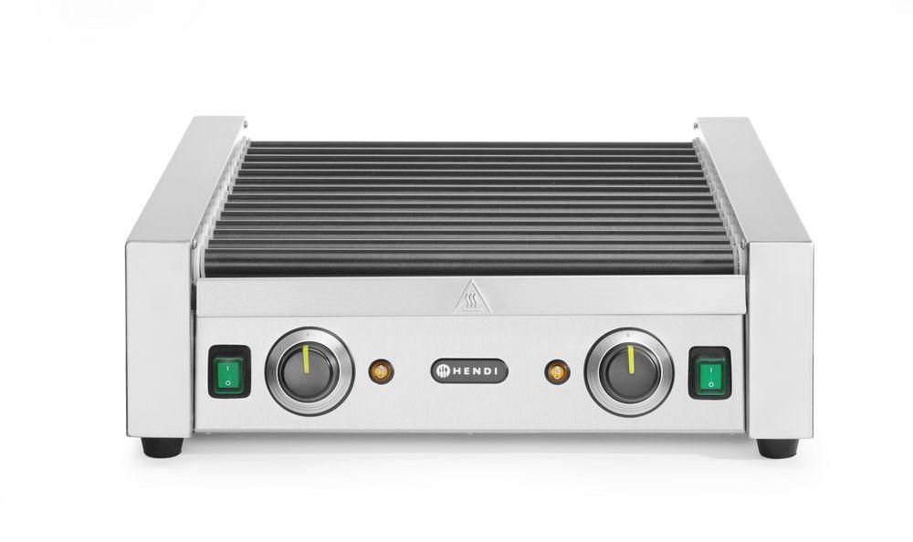 Grill roulant pour saucisses - deux zones, HENDI, 14 rouleaux, 230V/1480W, 520x591x(H)175mm