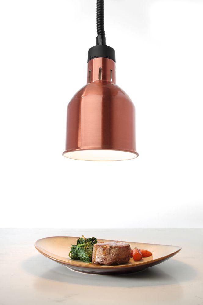 Lampe chauffante cylindrique réglable, HENDI, Cuivre, 230V/250W, ø175x(H)250mm