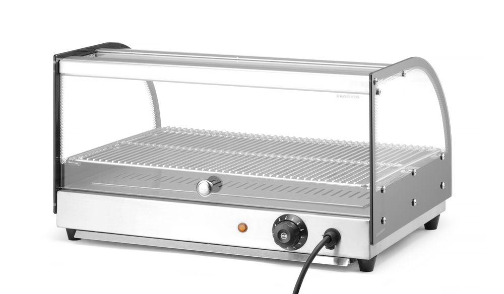 Vitrine de table chauffante un niveau, HENDI, un niveau, 230V/400W, 554x376x(H)311mm