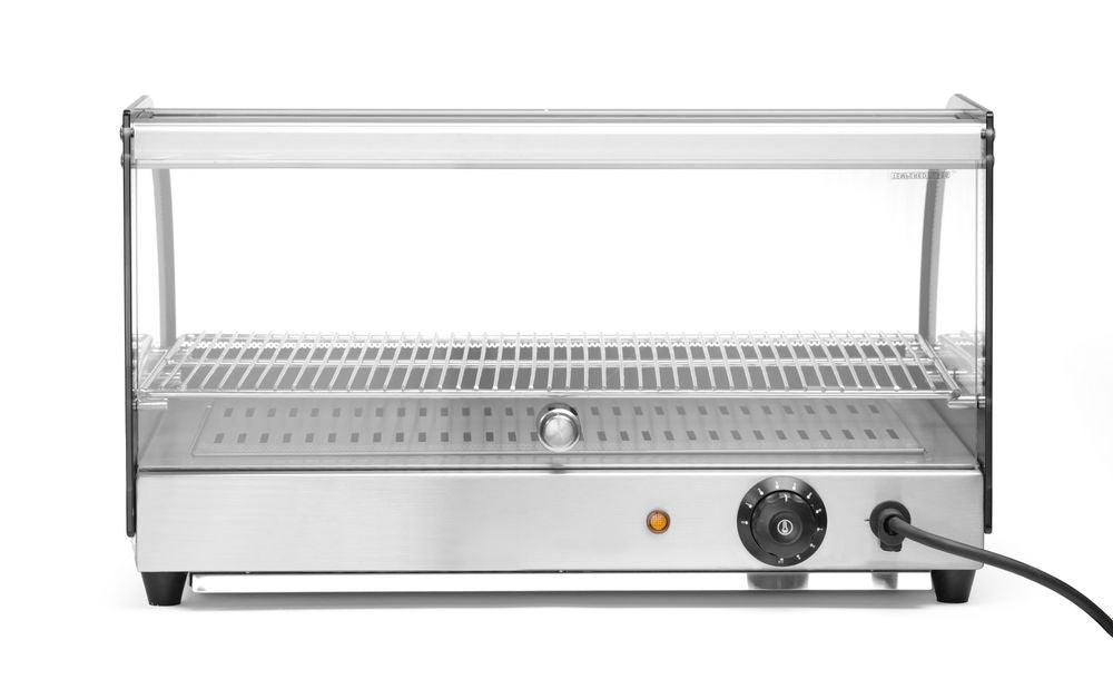 Vitrine de table chauffante un niveau, HENDI, un niveau, 230V/400W, 554x376x(H)311mm