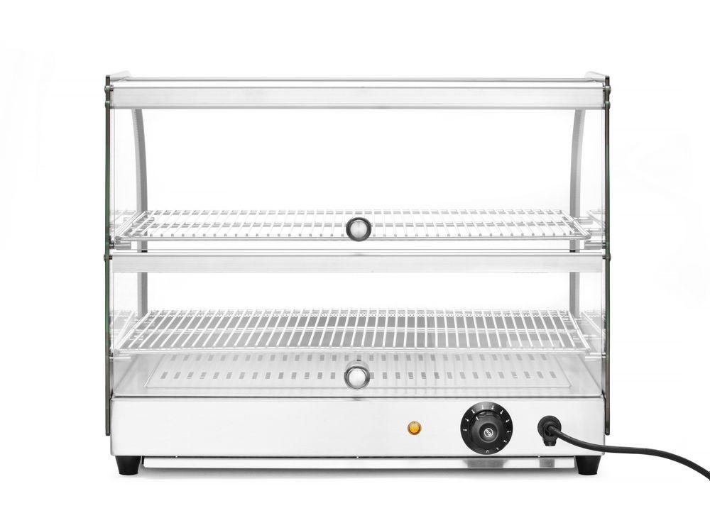 Vitrine de table chauffante deux niveaux, HENDI, deux niveaux, 230V/400W, 554x376x(H)432mm