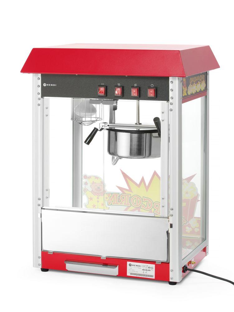 Machine à pop-corn, HENDI, Rouge, 230V/1500W, 560x420x(H)770mm