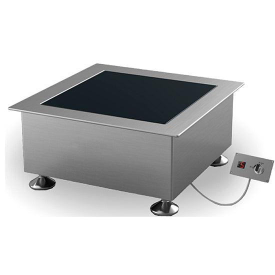 Plan de cuisson à induction intégré 5 kW, 1 plaque Ø 280 mm