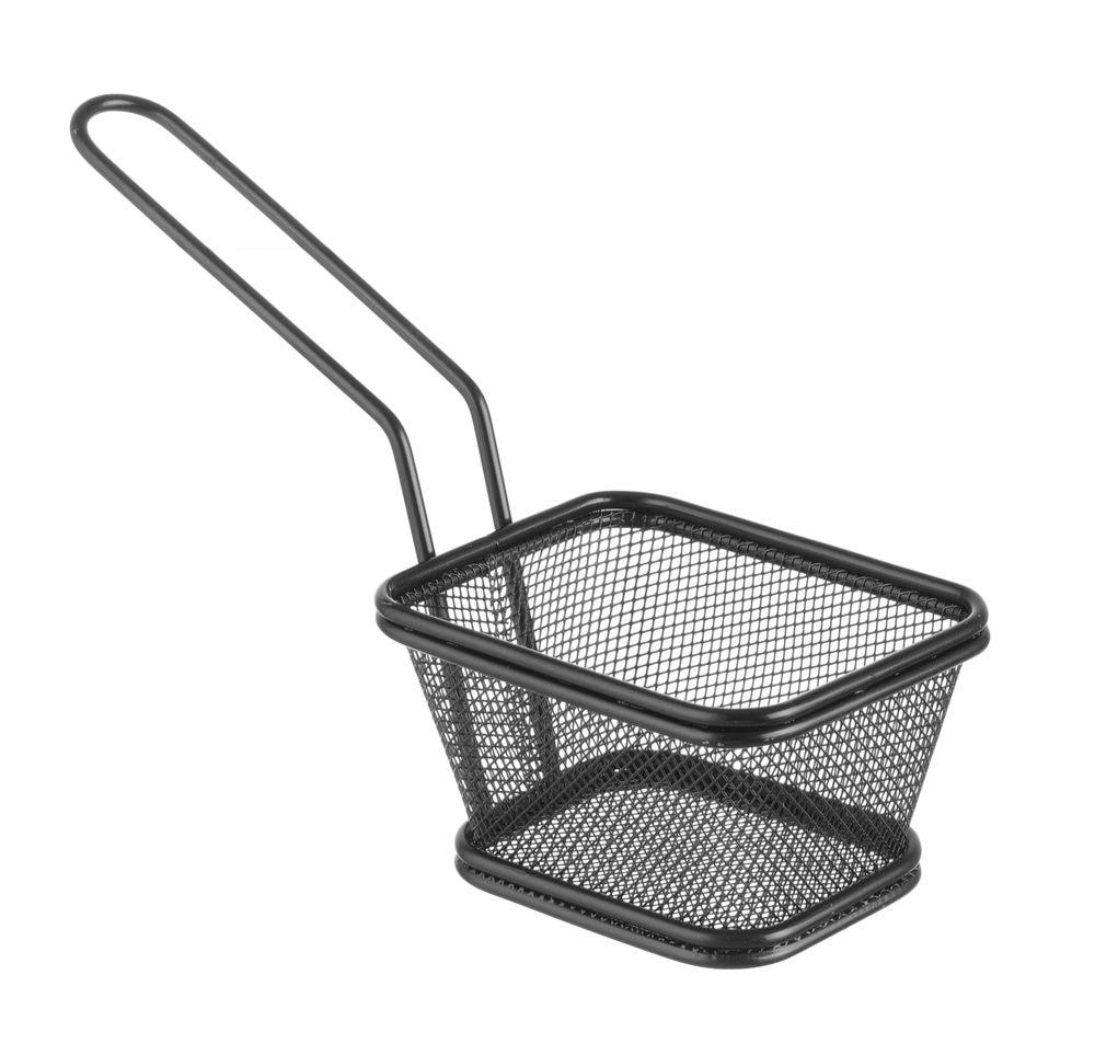 Paniers à frites miniatures empilables noir, HENDI, 105x90x(H)60mm