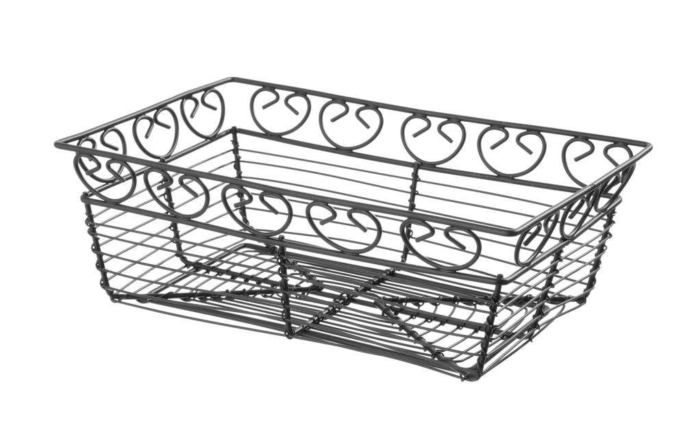 Corbeille en fil deco rectangulaire, HENDI, 230x150x(H)80mm