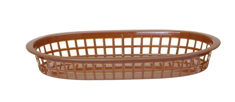 Paniers de service style fast-food, HENDI, Brun, 6 u., 275x175x(H)38mm