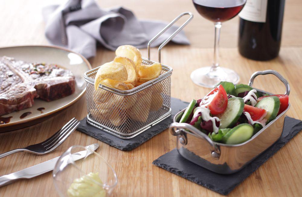 Paniers à frites miniatures, HENDI, 90x90x(H)90mm