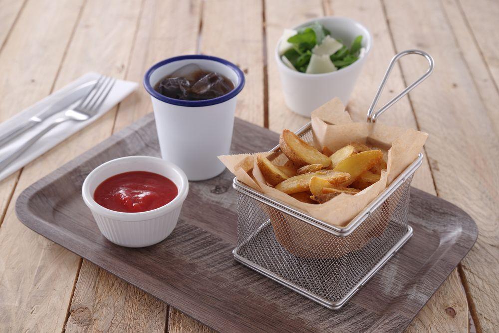 Paniers à frites miniatures, HENDI, 255x135x(H)45mm