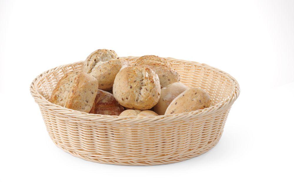 Corbeille à pain rond, HENDI, Beige, ø400x(H)90mm