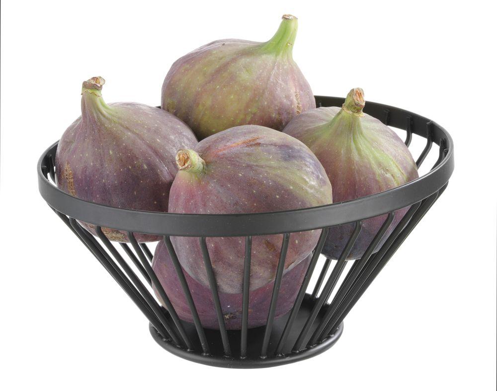 Panier à fruits oblique noir, HENDI, ø150x(H)80mm