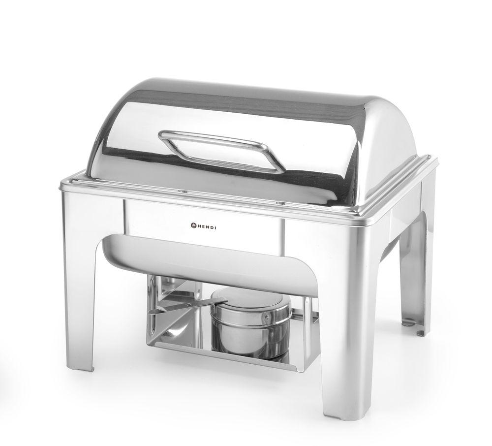 Chafing dish GN 1/2 finition poli mirroir, HENDI, Profi Line, 4L, 365x345x(H)345mm