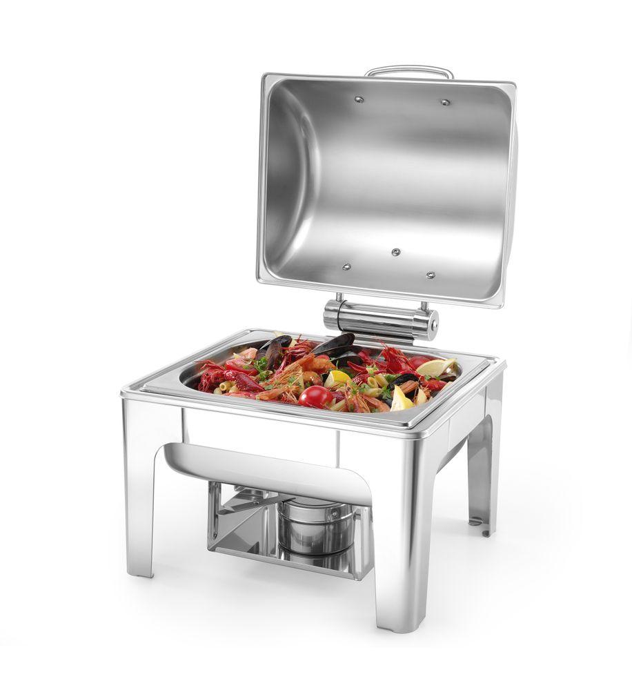 Chafing dish GN 1/2 finition poli mirroir, HENDI, Profi Line, 4L, 365x345x(H)345mm