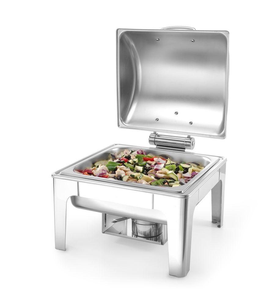 Chafing dish GN 2/3 finition poli mirroir, HENDI, Profi Line, 6L, 395x405x(H)320mm