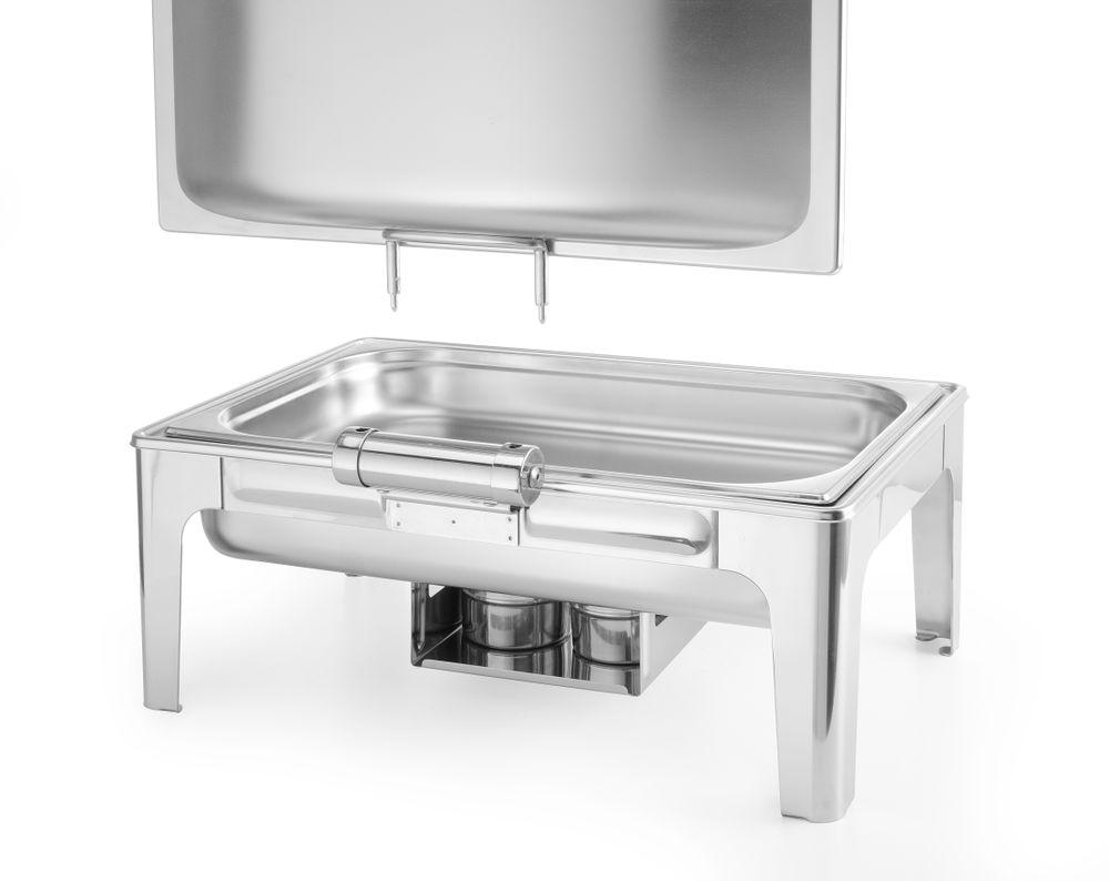 Chafing dish GN 1/1 finition satiné, HENDI, Profi Line, 9L, 570x430x(H)290mm