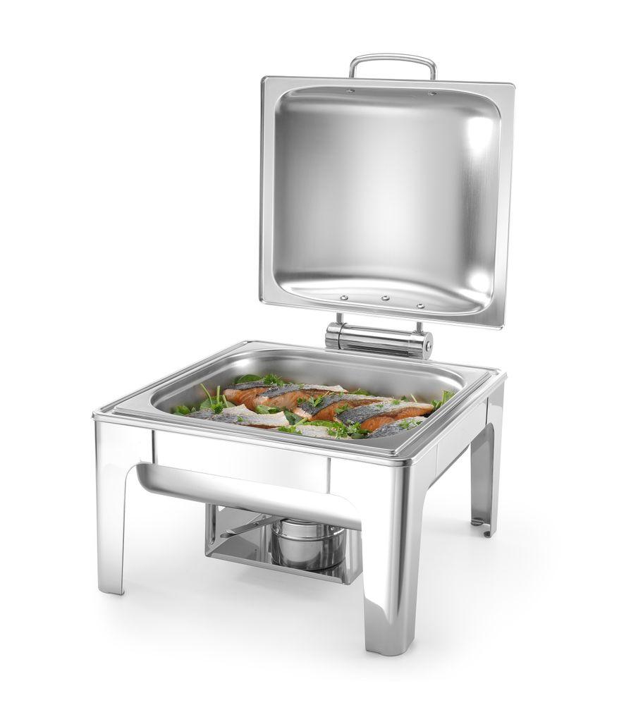 Chafing dish GN 2/3 finition satiné, HENDI, Profi Line, 6L, 395x430x(H)290mm