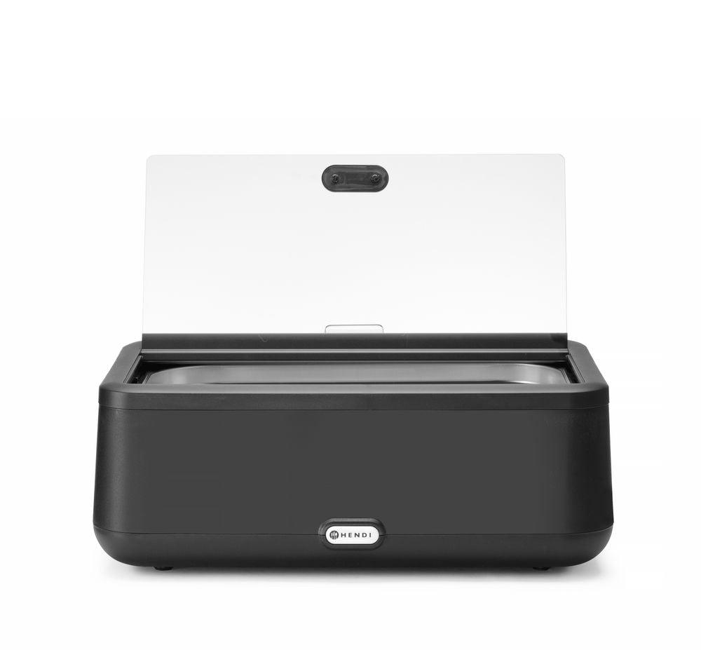 Chafing dish UNIQ , HENDI, Noir, 220-240V/700W, 607x402x(H)250mm