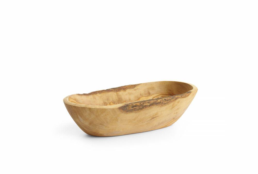 Bol oblong en bois d’olivier, HENDI, 205x95x(H)50mm
