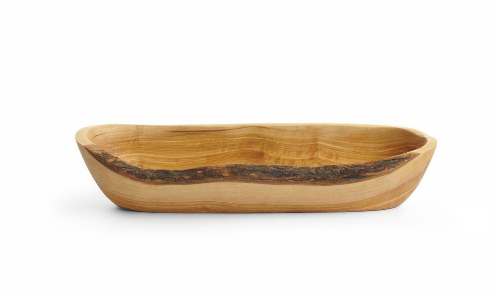 Bol oblong en bois d’olivier, HENDI, 300x95x(H)60mm