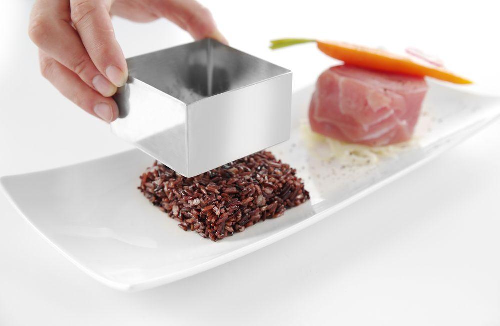 Nonnette et poussoir carré, HENDI, emporte-pièce, 65x65x(H)45mm