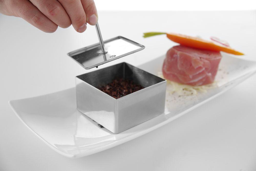 Nonnette et poussoir carré, HENDI, emporte-pièce, 80x80x(H)45mm