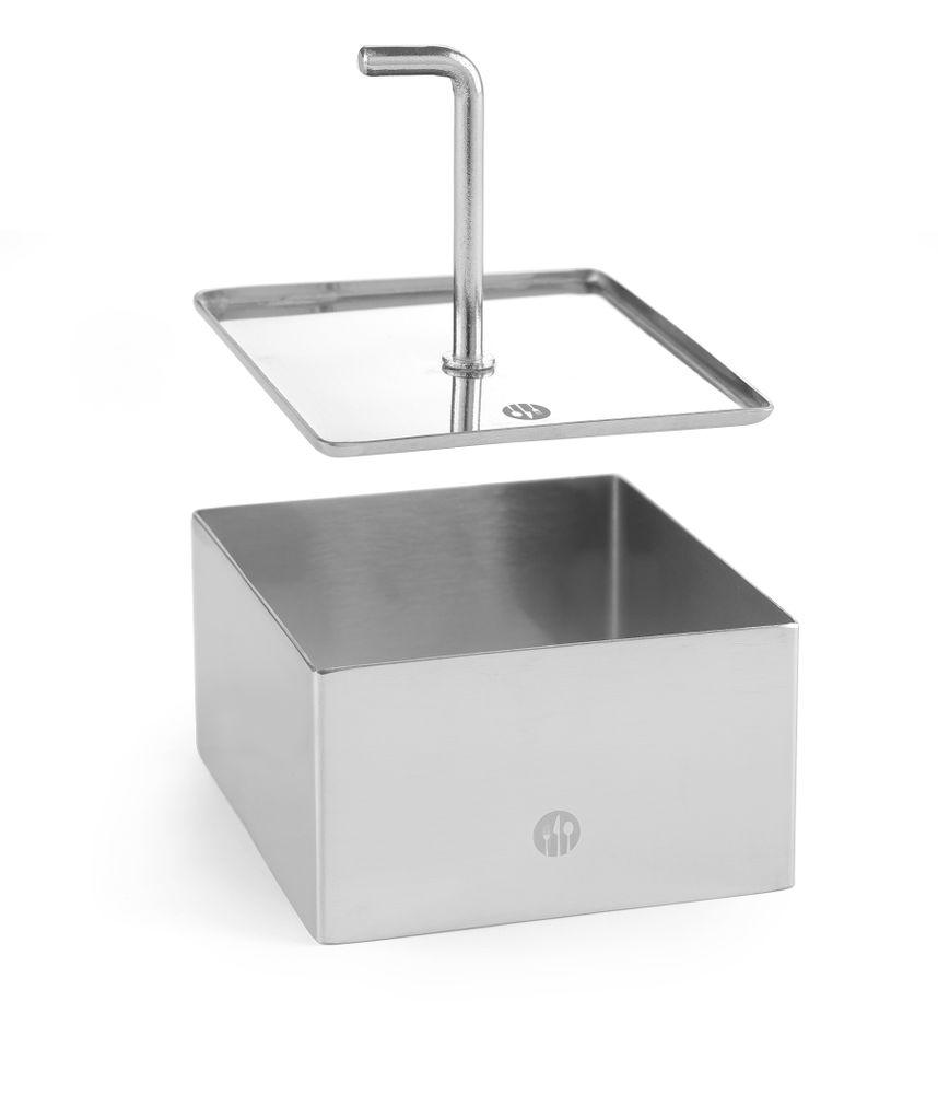 Nonnette et poussoir carré, HENDI, emporte-pièce, 80x80x(H)45mm