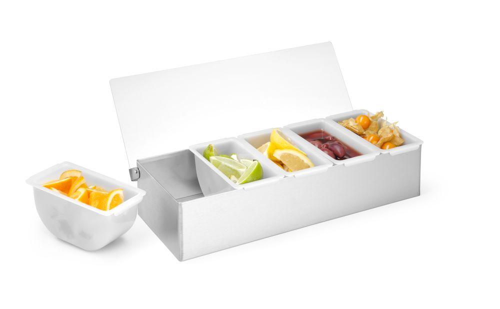 Boîte à ingrédients, Bar up, 5 boîtes, 375x140x(H)90mm