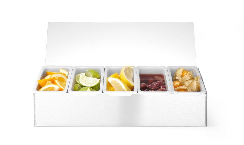 Boîte à ingrédients, Bar up, 5 boîtes, 375x140x(H)90mm