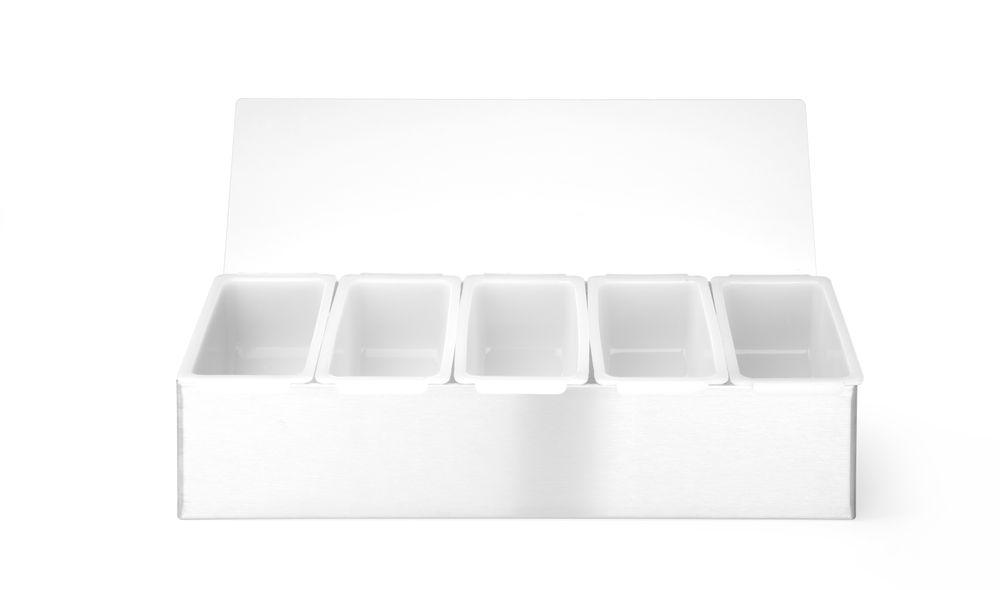 Boîte à ingrédients, Bar up, 5 boîtes, 375x140x(H)90mm