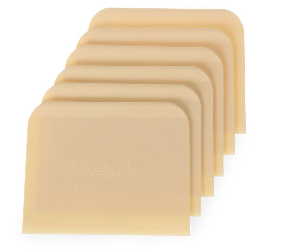 Racloir coupe-pâte - 6 pièces, HENDI, 6 u., 120x96mm
