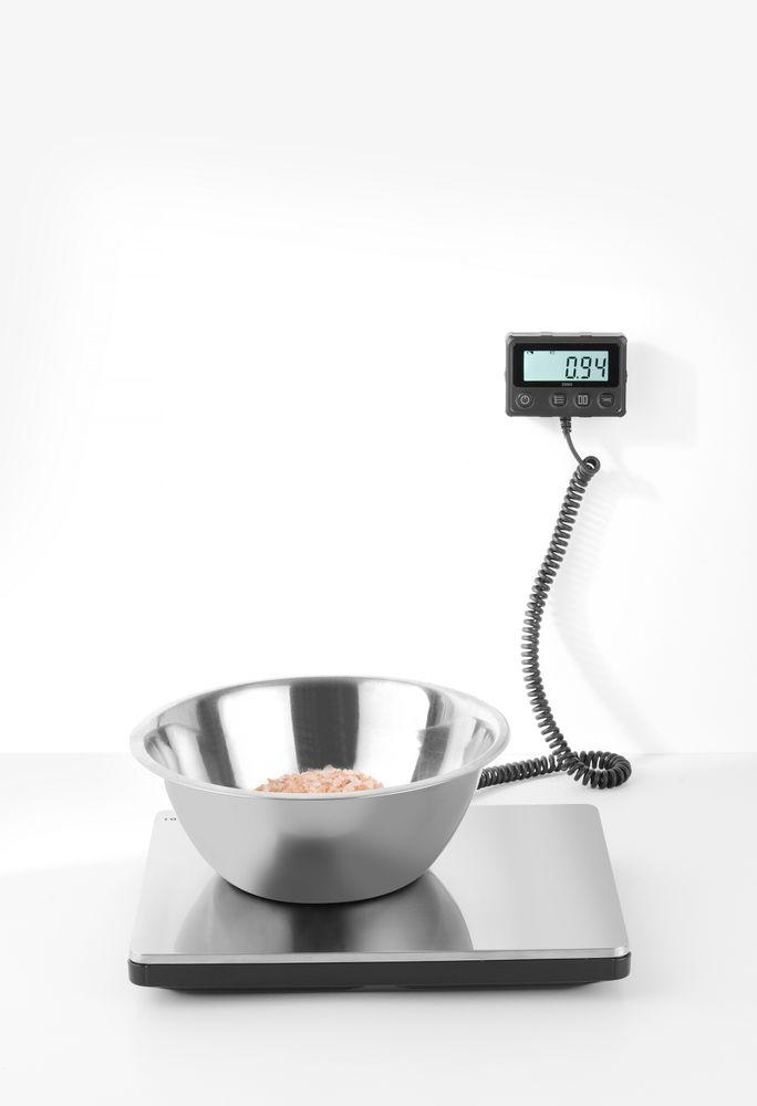 Balance de cuisine numérique jusqu’à 200 kg, HENDI, 298x248x(H)37mm