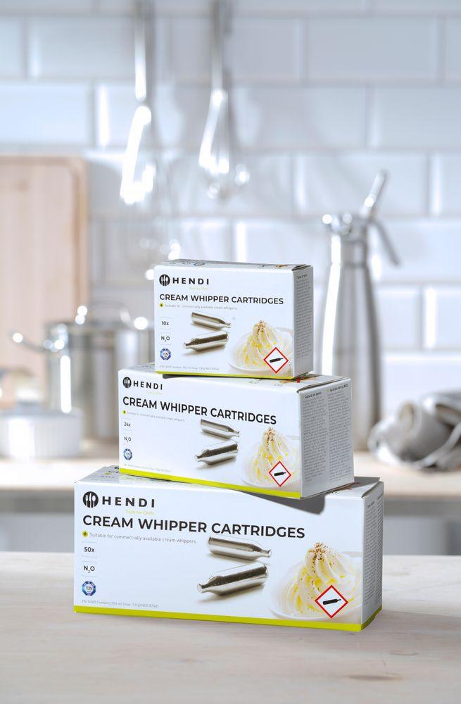 Cartouches pour siphon à chantilly, HENDI, 50 u